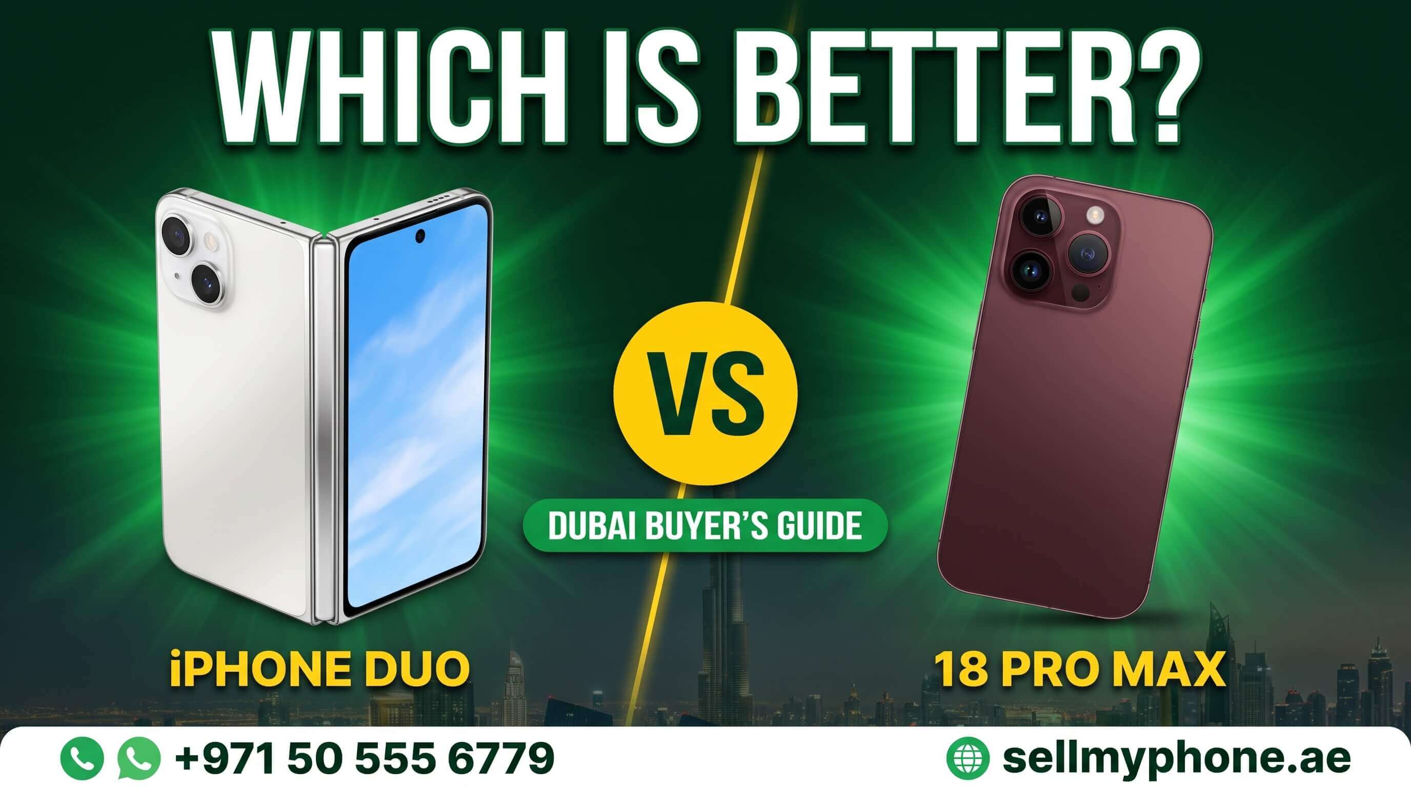 iPhone Duo vs iPhone 18 Pro Max: Which Is Better in Dubai?