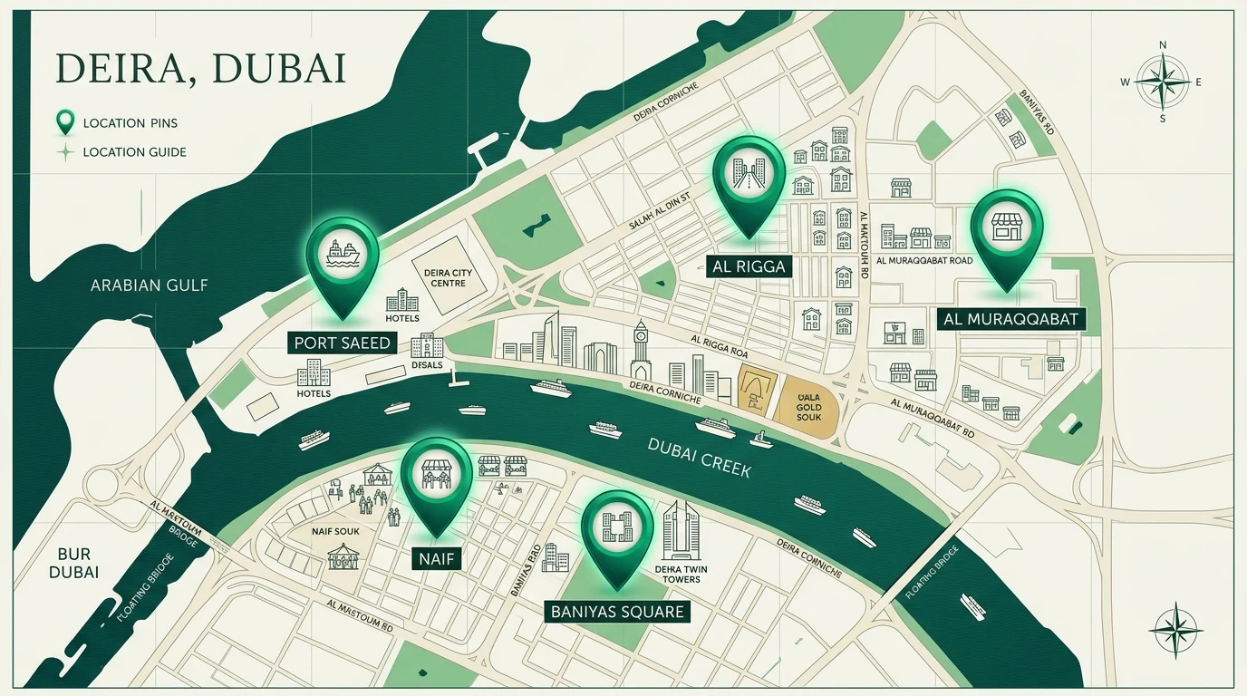 Areas we cover to buy phones across Deira, Dubai
