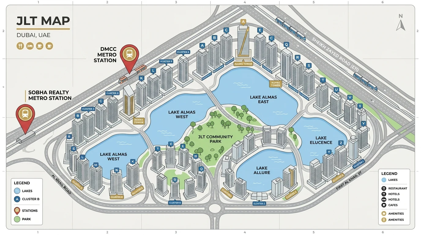 Areas and clusters we cover to buy phones across JLT Dubai